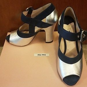 Miu Miu Open-Toe Pumps